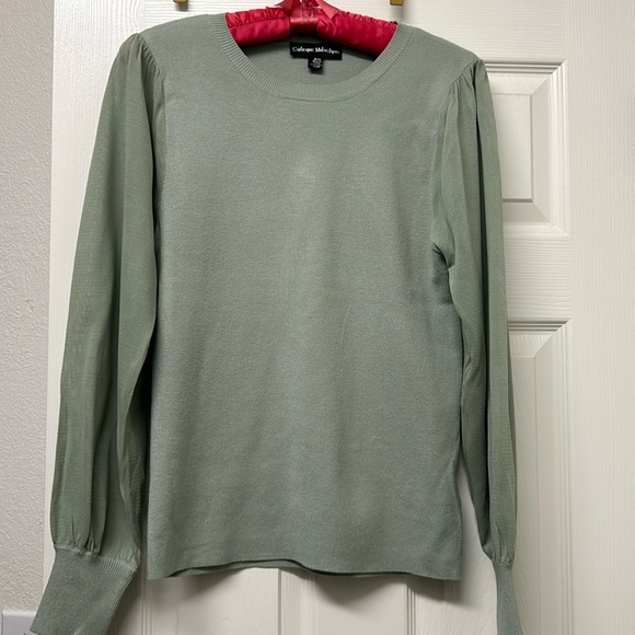 Sweater with silky sleeves - Picture 1 of 5